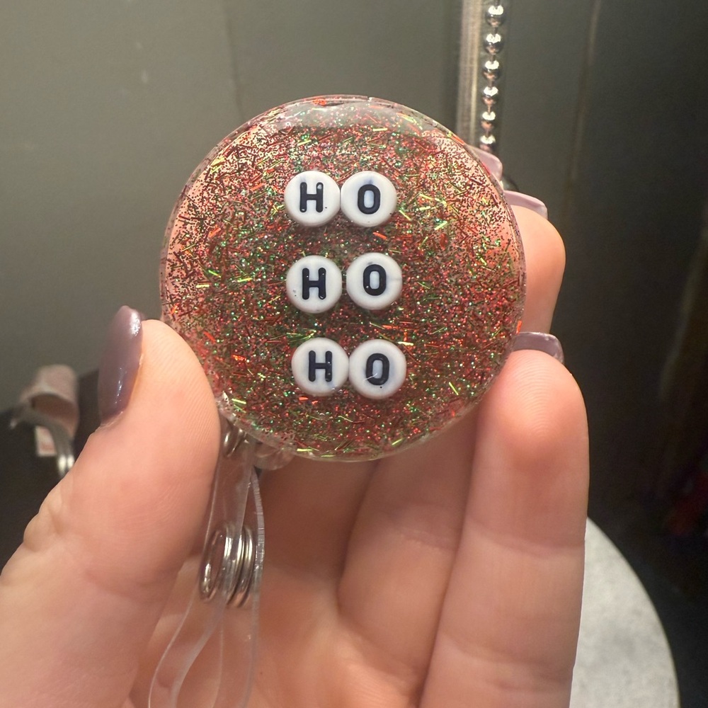 HO HO HO Badge Reel